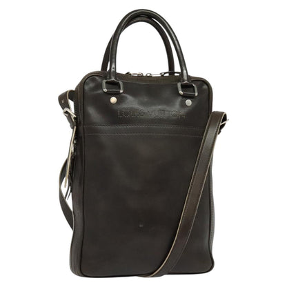 Louis Vuitton Bequia, Brown, Leather, handbag
