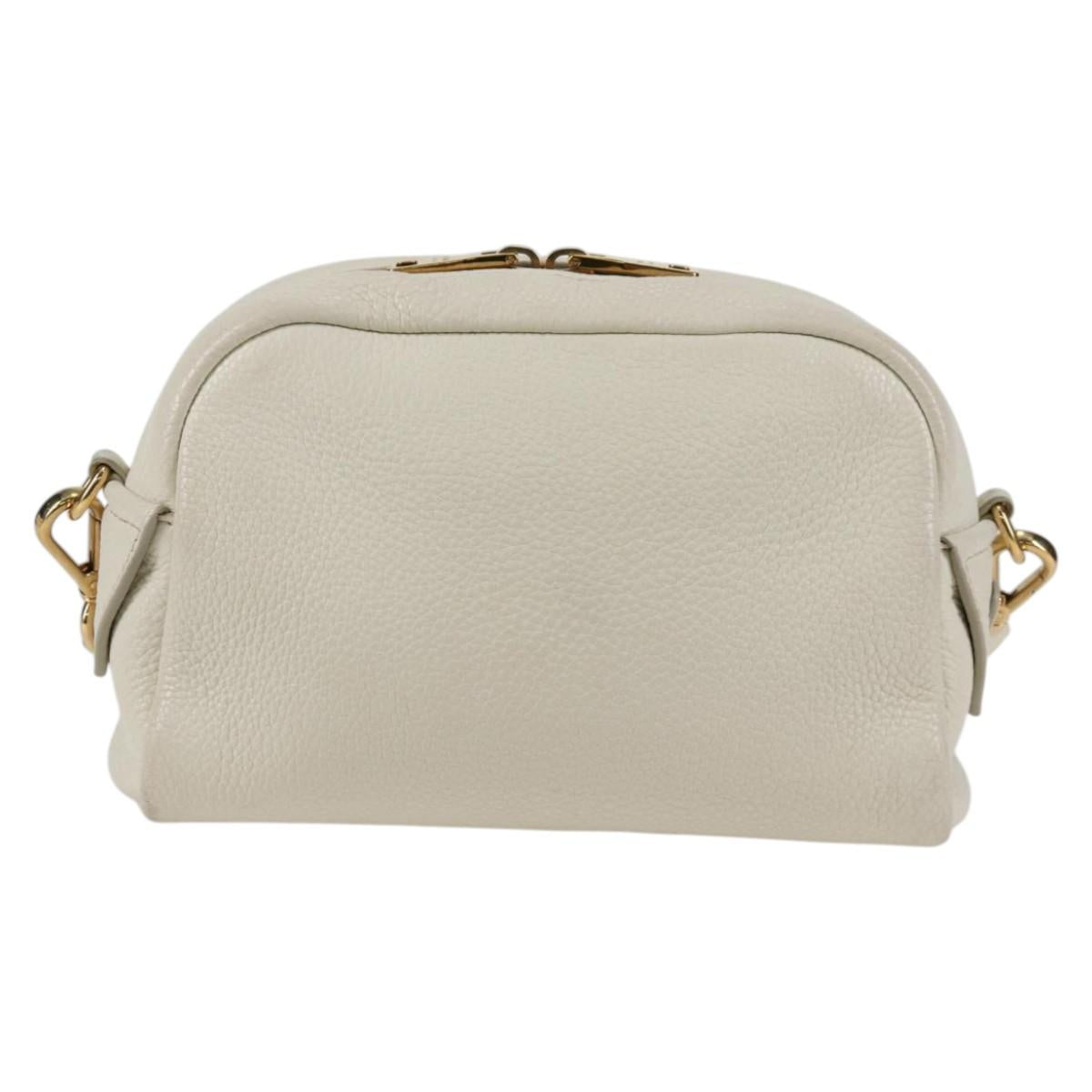 Prada Camera, White, Leather, shoulder