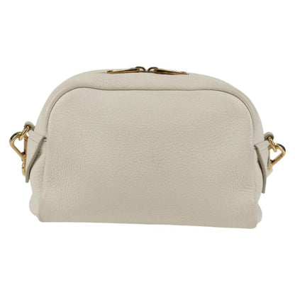 Prada Camera, White, Leather, shoulder