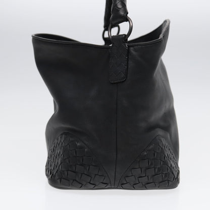 Bottega Veneta Intrecciato, Black, Leather, shoulder