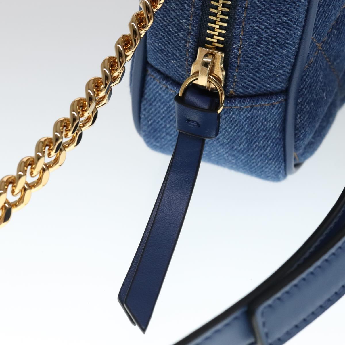 Versace, Blue, Denim - Jeans, shoulder