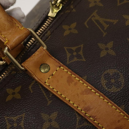 Louis Vuitton Keepall 55, Brown, Canvas, travel