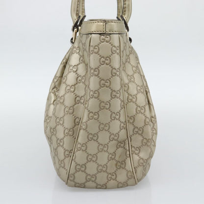 Gucci Sukey Top Handle Guccissima Leather, Gold, Leather, Tote Bag