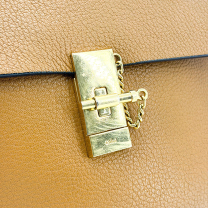 Chloe Drew Leather, Brown, Leather, Crossbody Bag
