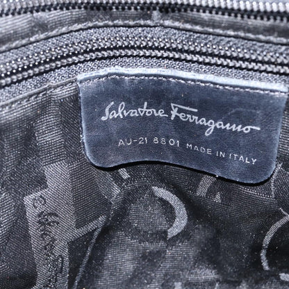 Salvatore Ferragamo Shoulder Bag Canvas, Black, Canvas, Shoulder Bag