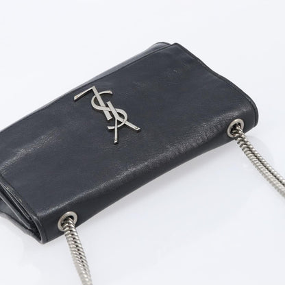 Saint Laurent West Hollywood Leather, Black, Leather, Shoulder Bag