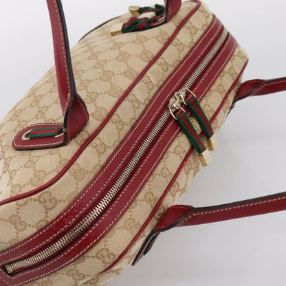Gucci Princy Boston GG Canvas, Beige, Canvas, Handbag