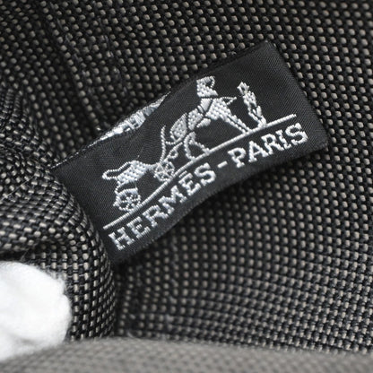 Hermes Fourre-tout Herline Canvas, Gray, Canvas, Tote Bag