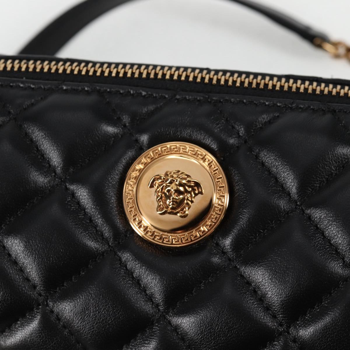 Versace Medusa, Black, Leather, shoulder