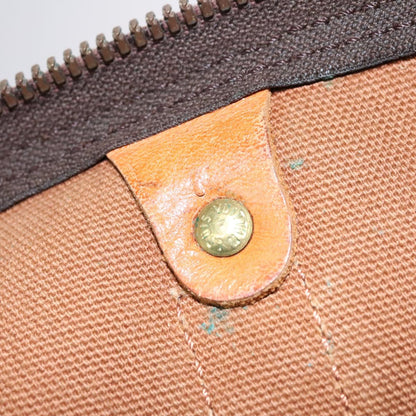 Louis Vuitton Keepall 60, Brown, Canvas, travel