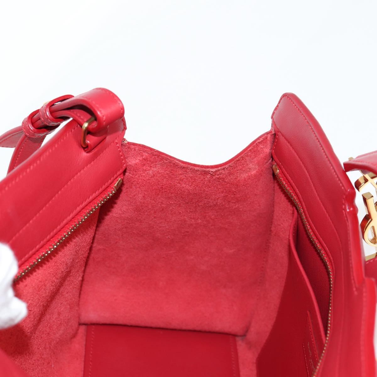 Saint Laurent Chyc, Red, Leather, handbag