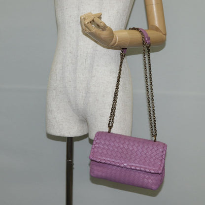 Bottega Veneta Olimpia, Purple, Leather, shoulder