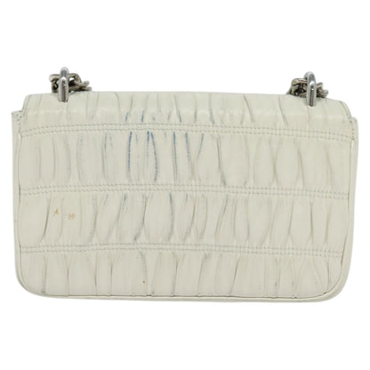 Prada Nappa gauffré, White, Leather, shoulder