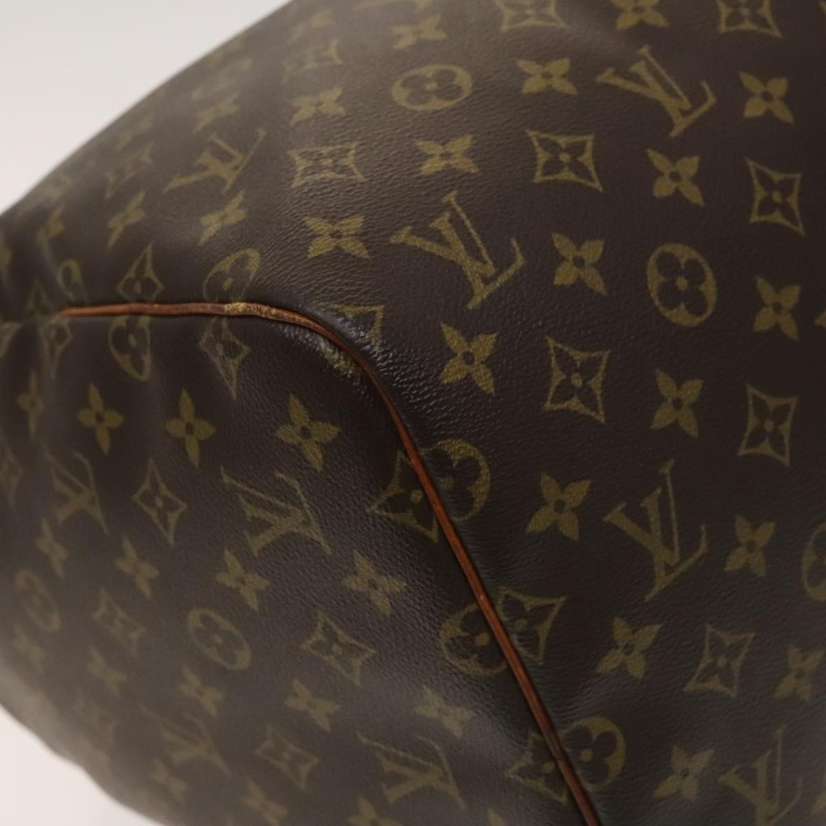 Louis Vuitton Keepall 55, Brown, Canvas, travel