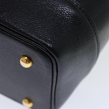 Versace Vanity, Black, Leather, handbag