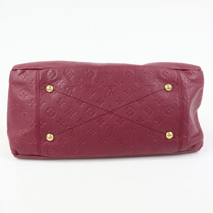 Louis Vuitton Artsy Monogram Empreinte Leather, Burgundy, Leather, Handbag