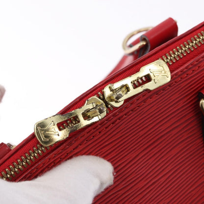 Louis Vuitton Alma Epi Leather, Red, Leather, Handbag
