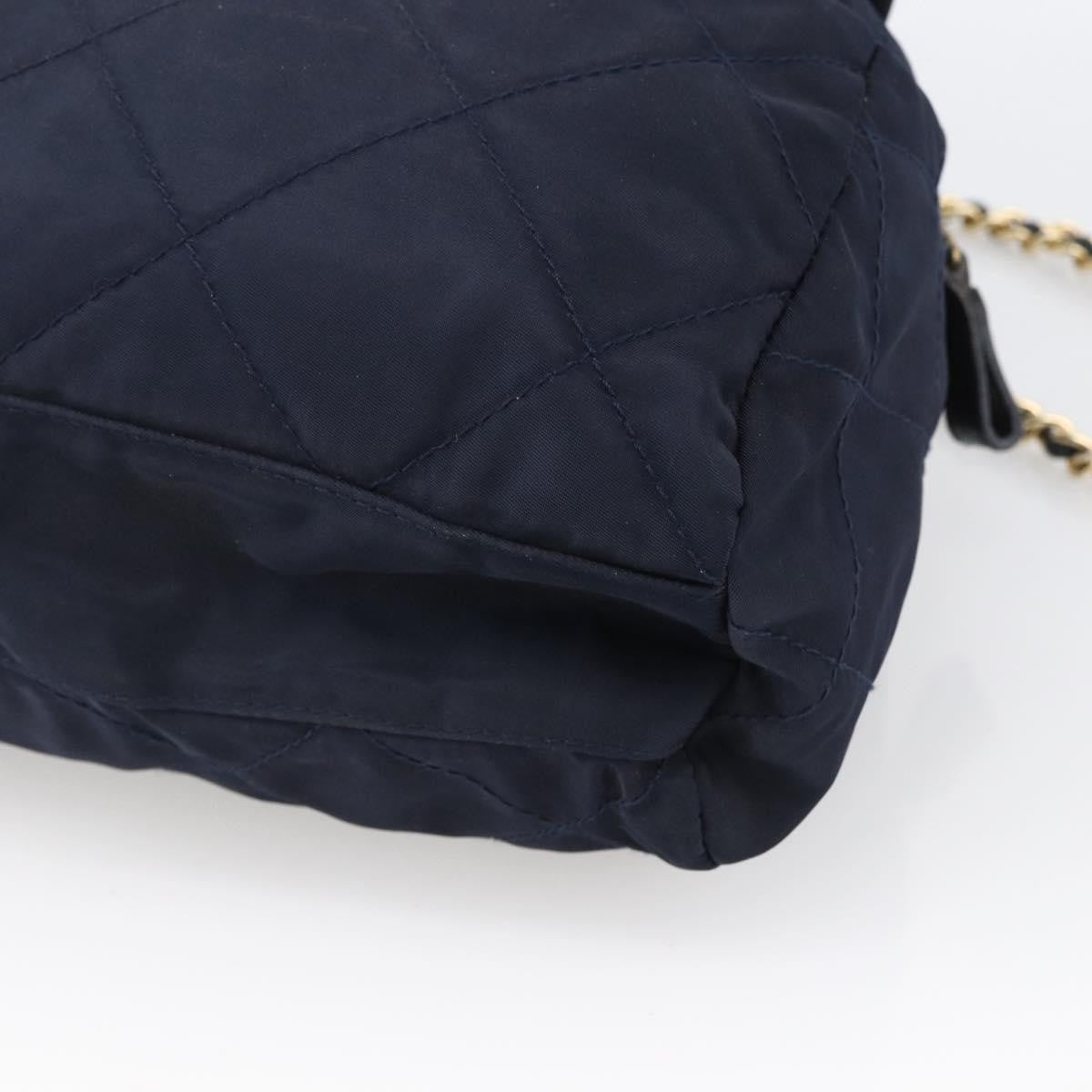 Prada Re-Edition 1995 Chain Quilted Re-Nylon, Navy, Nylon, Tote Bag