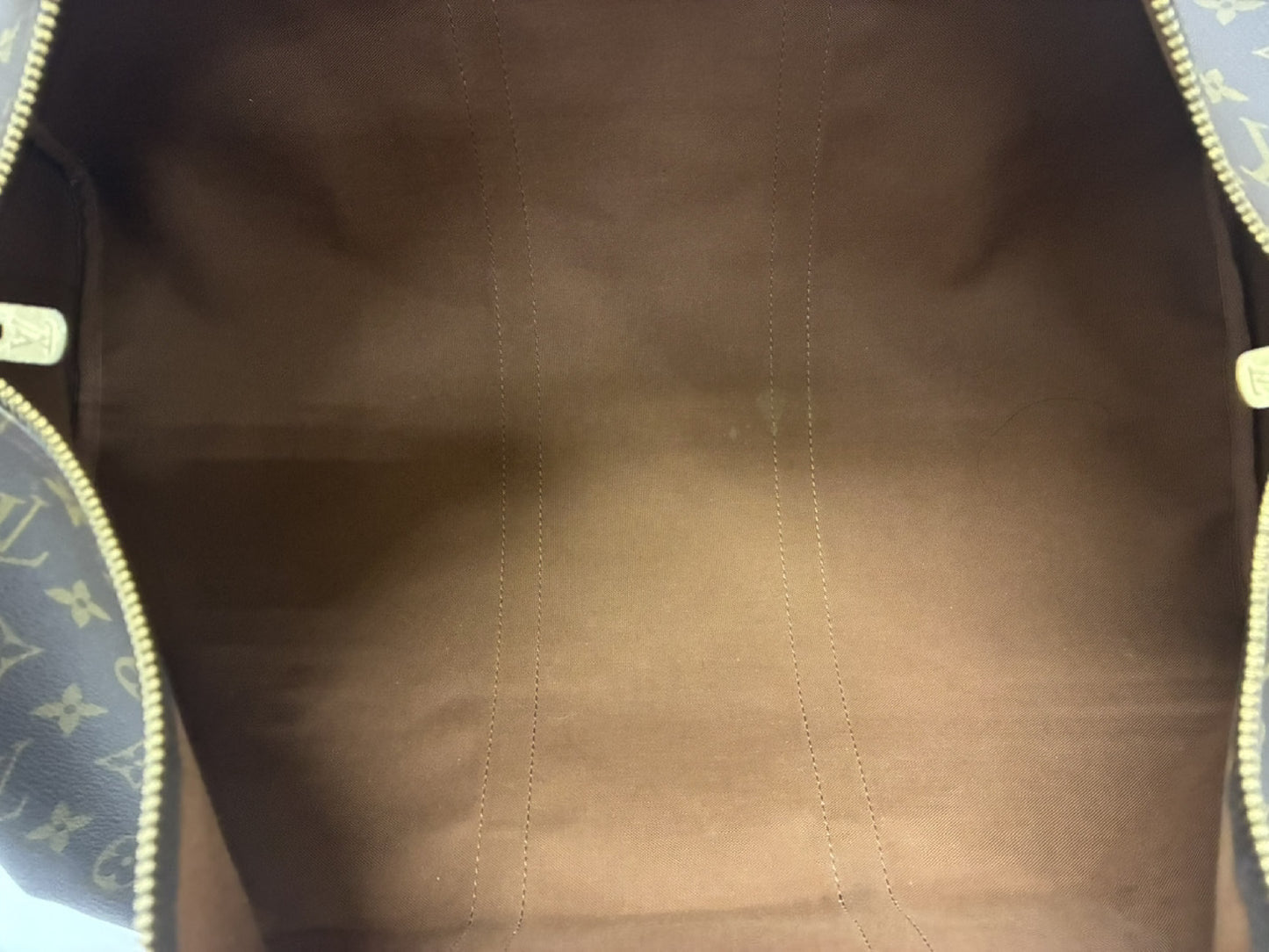 Louis Vuitton Keepall Canvas, Brown, Canvas, Travel Bag