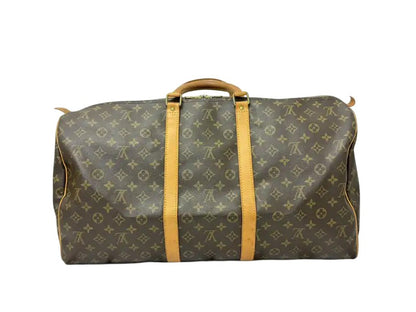 Louis Vuitton Keepall Canvas, Brown, Canvas, Travel Bag