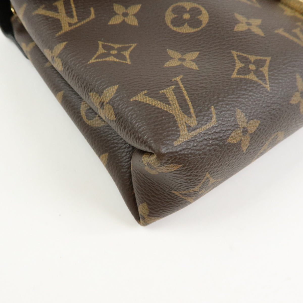 Louis Vuitton Pallas Chain Monogram Canvas and Calfskin, Brown, Canvas, Shoulder Bag