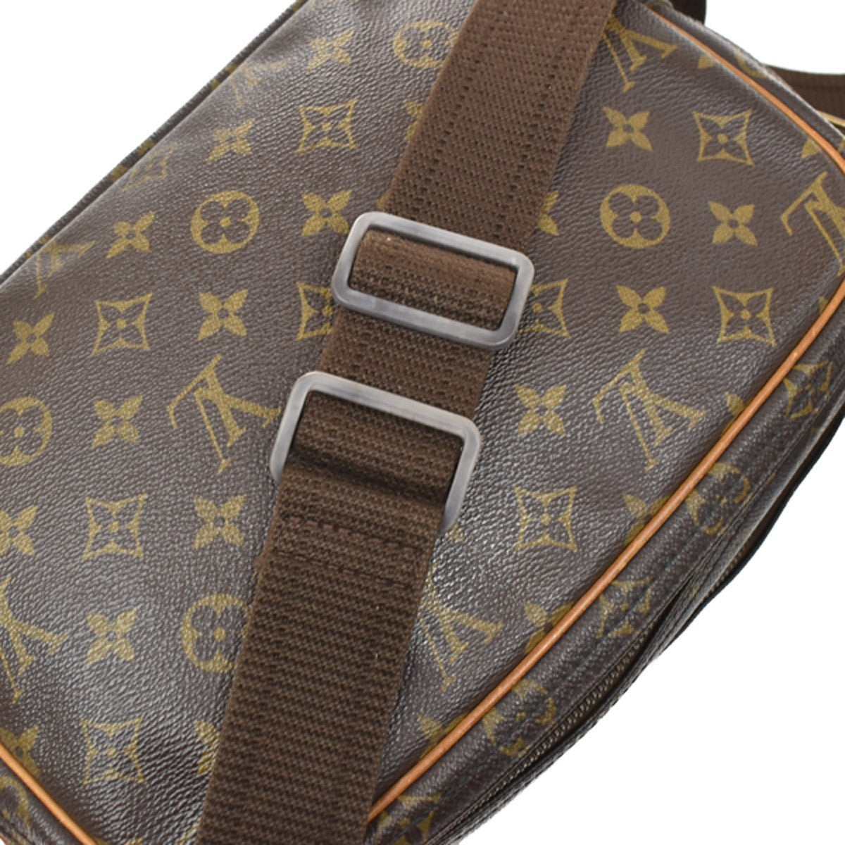 Louis Vuitton Reporter Monogram Canvas, Brown, Canvas, Shoulder Bag