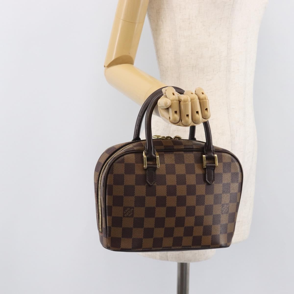 Louis Vuitton Sarria Damier, Brown, Canvas, Handbag