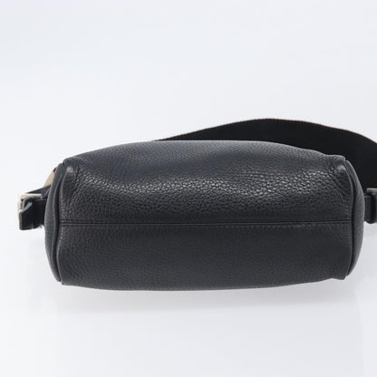 Burberry Shoulder Leather, Black, Leather, Shoulder Bag