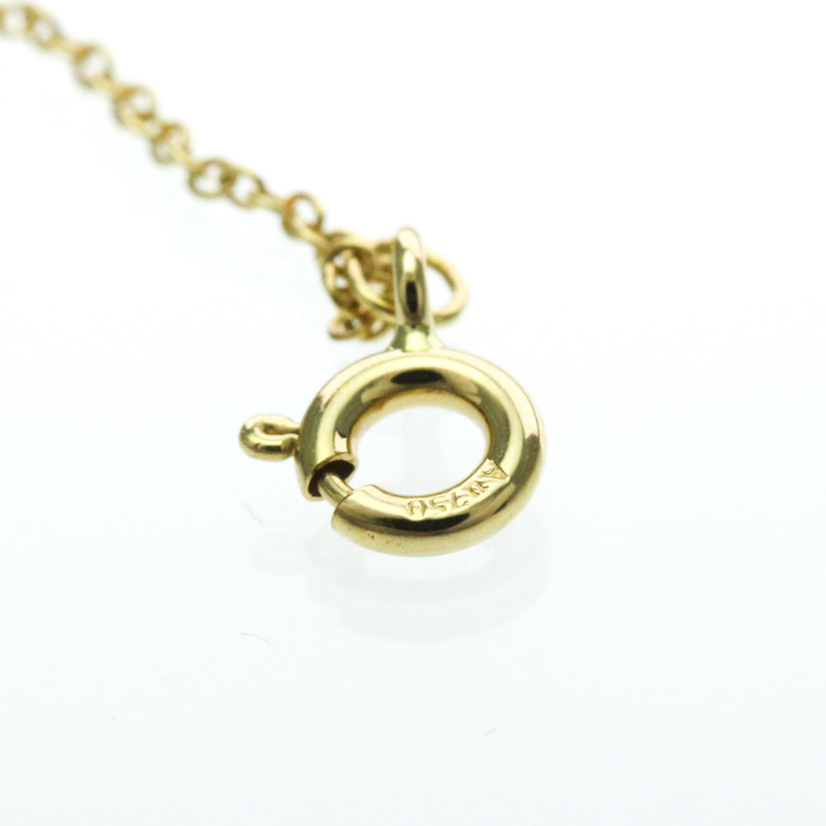 Tiffany & Co. T Circle Pendant 18K Yellow Gold with Diamond, Yellow, Yellow Gold, Necklace