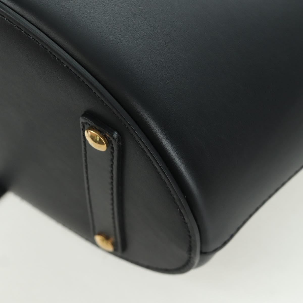 Burberry Supple Bucket Leather, Black, Leather, Handbag