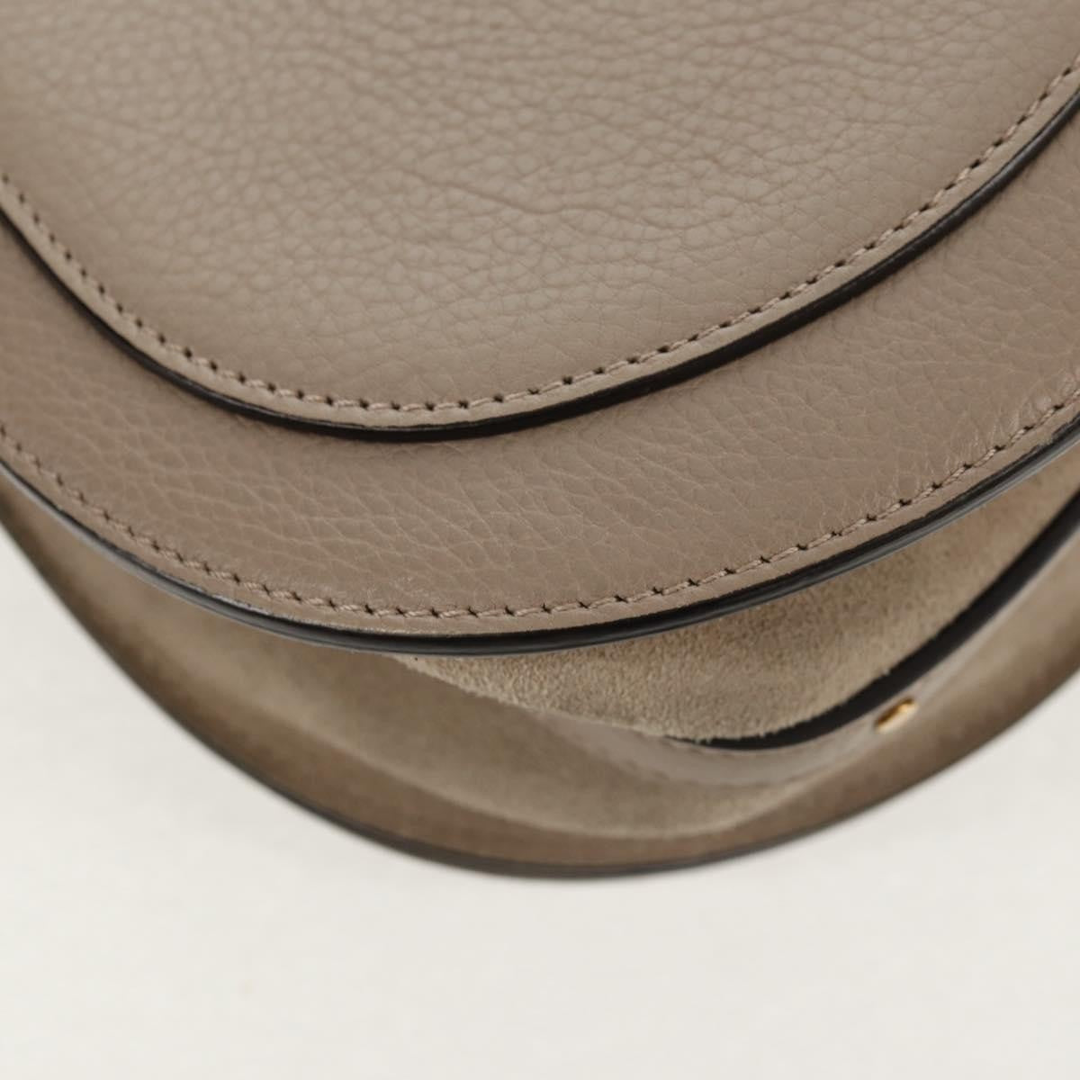 Chloe Nile Leather, Beige, Leather, Shoulder Bag