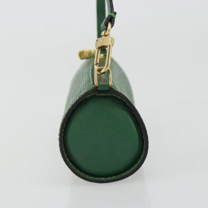 Louis Vuitton Soufflot Pochette Epi Leather, Green, Leather, Clutch