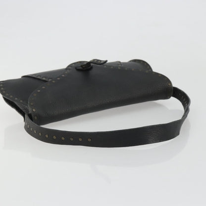 Gucci Shoulder Leather, Black, Leather, Shoulder Bag