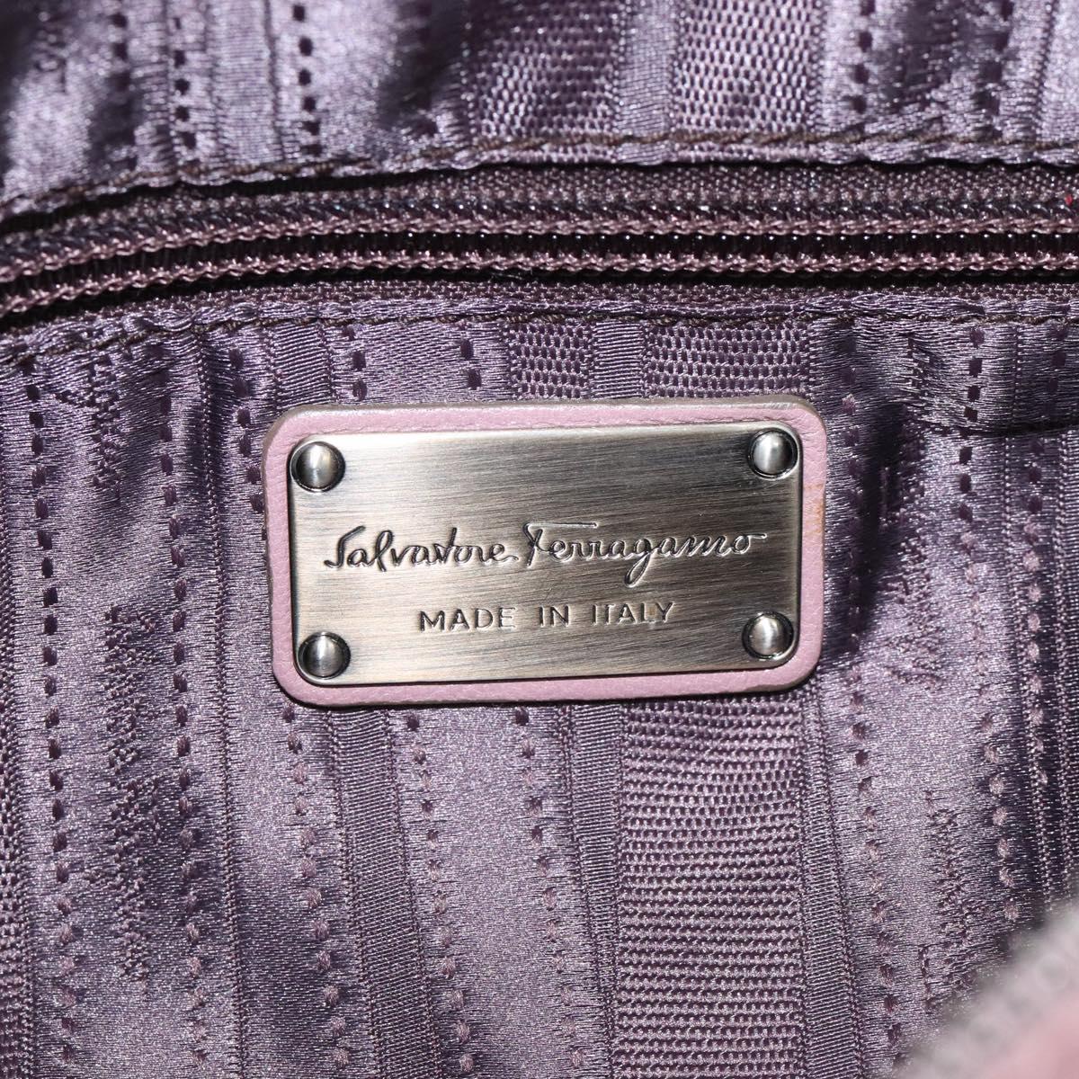 Salvatore Ferragamo Gancini, Pink, Leather, handbag