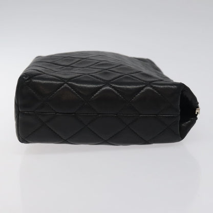 Chanel Timeless, Black, Leather, clutch