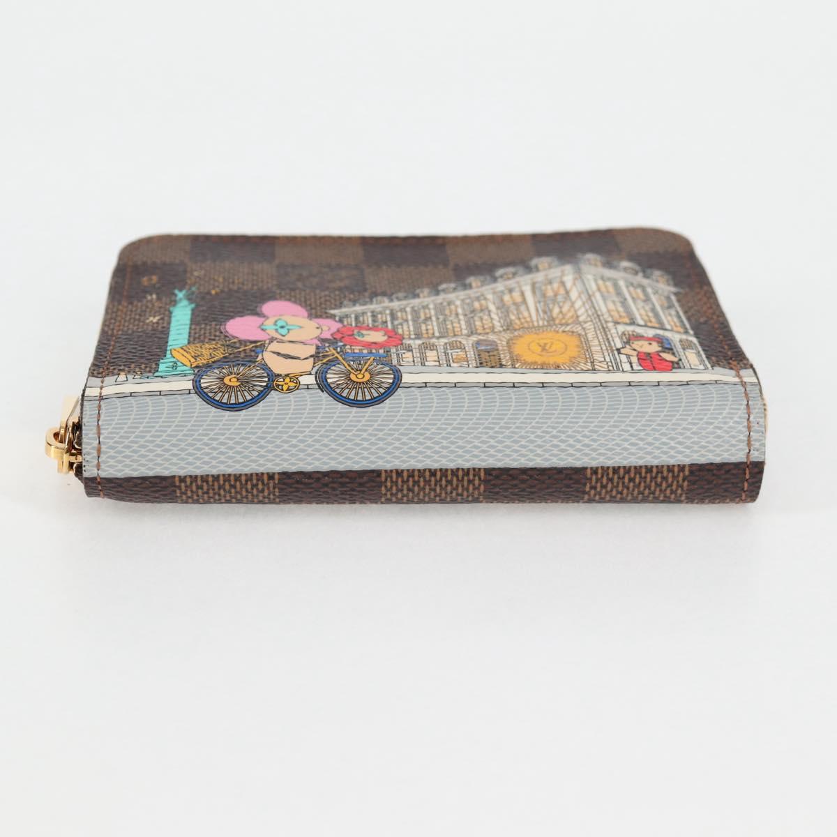 Louis Vuitton Zippy, Brown, Canvas, wallet