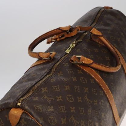 Louis Vuitton Keepall 60, Brown, Canvas, travel