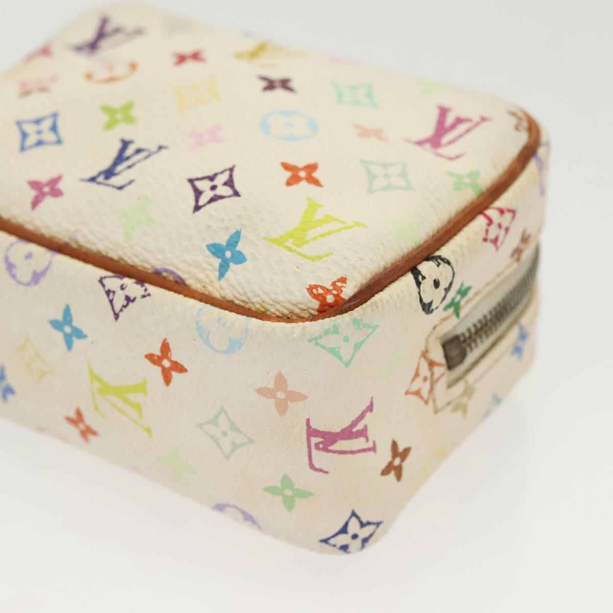 Louis Vuitton Wapity, White, Canvas, clutch