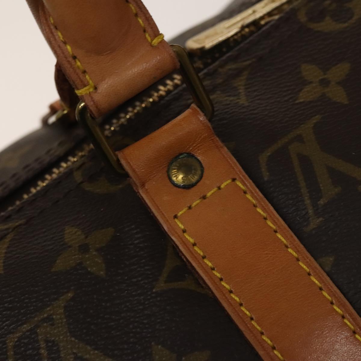 Louis Vuitton Keepall Bag Monogram Canvas, BROWN, CANVAS, Travel bag