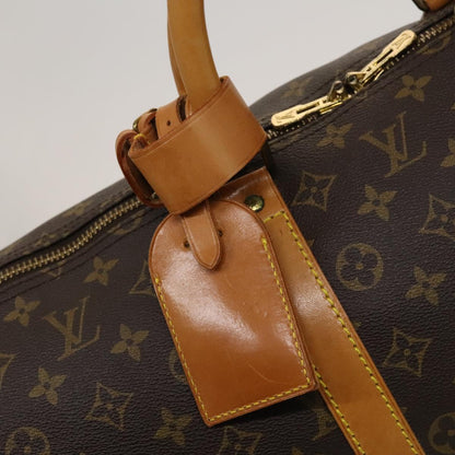 Louis Vuitton Keepall 55, Brown, Canvas, travel