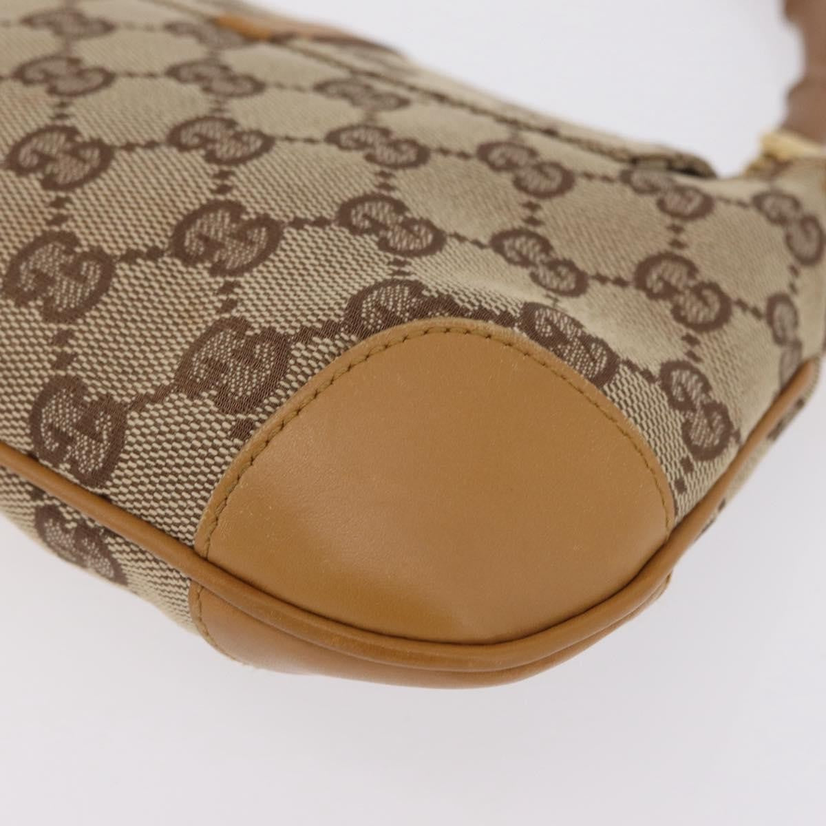Gucci Bamboo Jackie Canvas, Beige, Canvas, Handbag