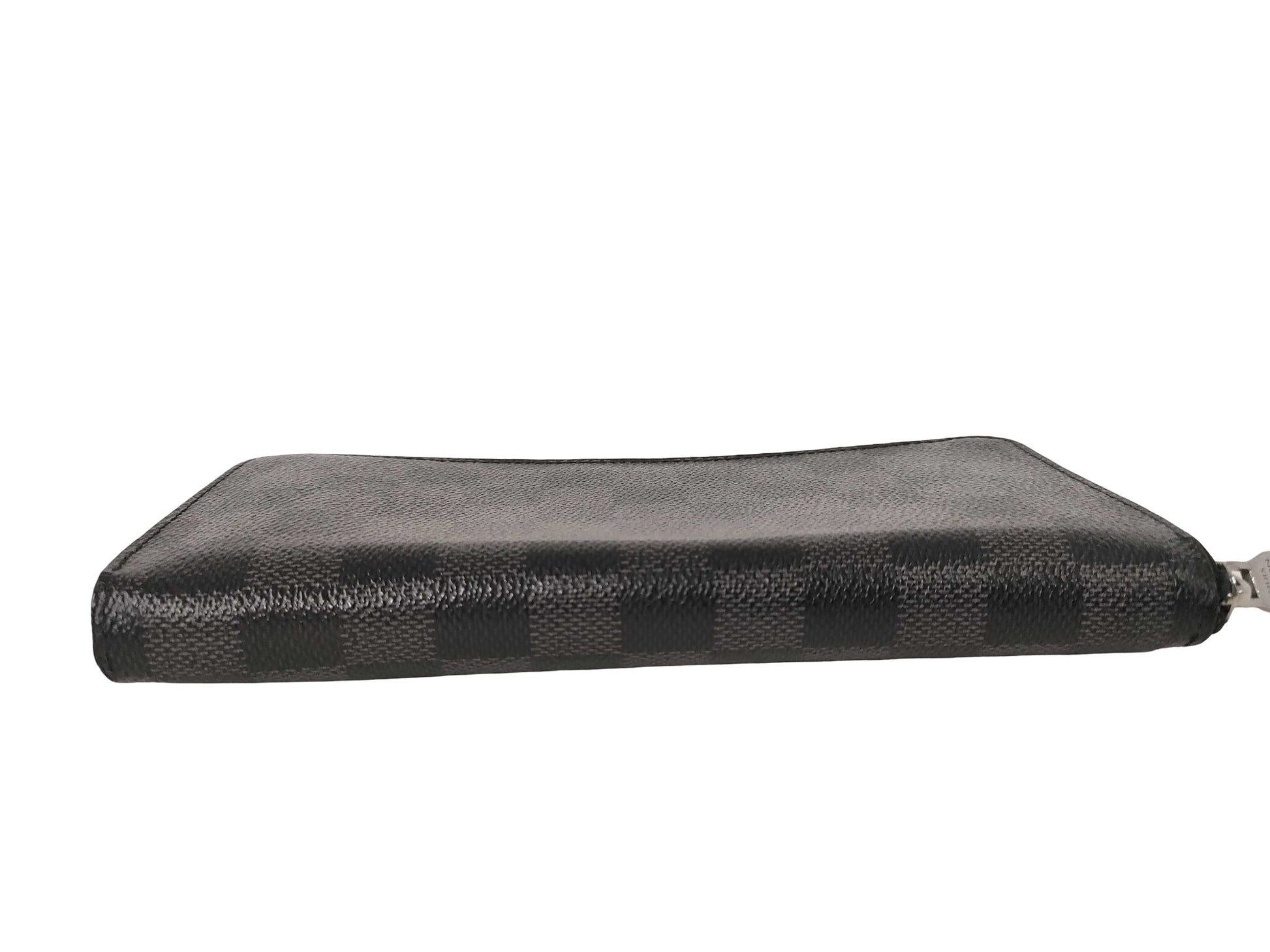 Louis Vuitton Zippy Organizer Damier Graphite, Black, Leather, Wallet