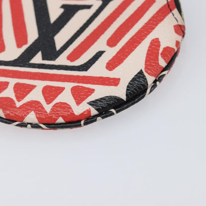 Louis Vuitton Round Coin Purse Limited Edition Crafty Monogram Giant, Red, Canvas, Clutch