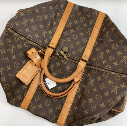 Louis Vuitton Keepall Bag Monogram Canvas, Brown, Canvas, Travel Bag