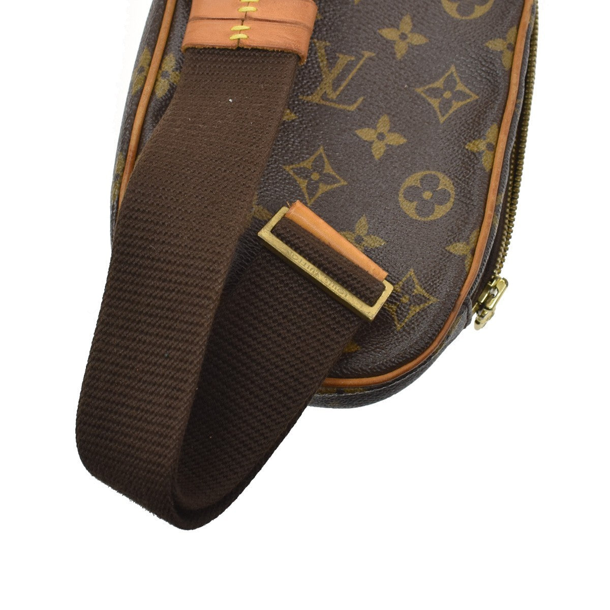 Louis Vuitton Pochette Gange Monogram Canvas, Brown, Canvas, Clutch