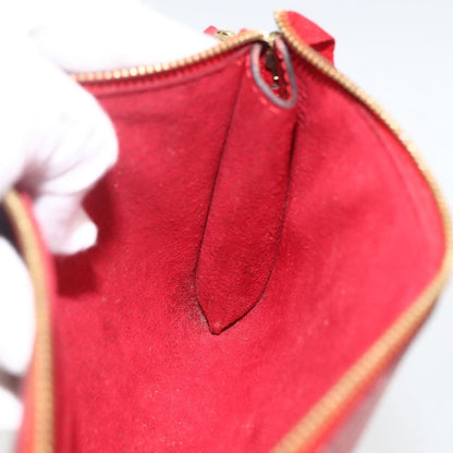 Louis Vuitton Pochette Accessoires Epi Leather, Red, Leather, Wallet