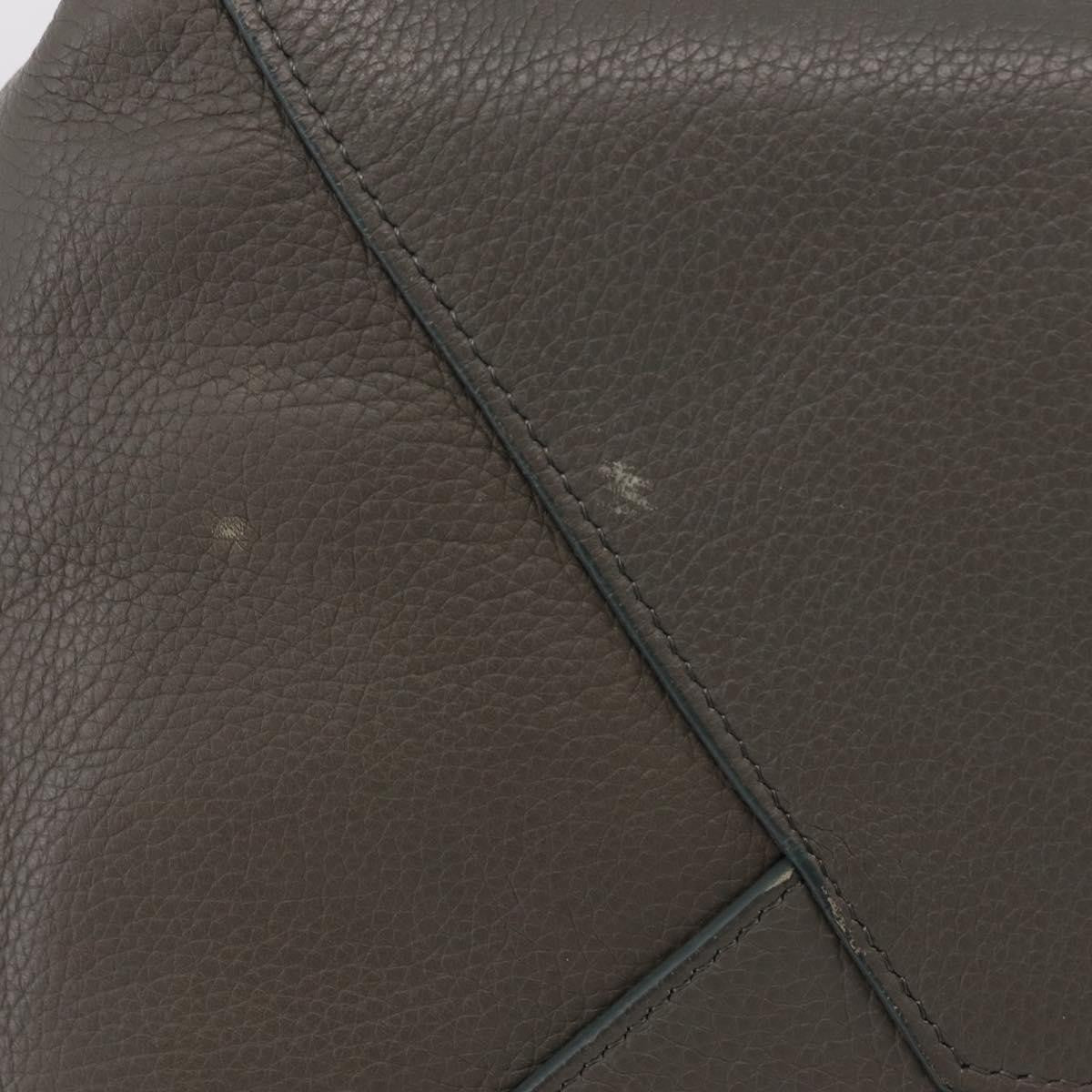 Celine Phantom Cabas Leather, Gray, Leather, Tote Bag