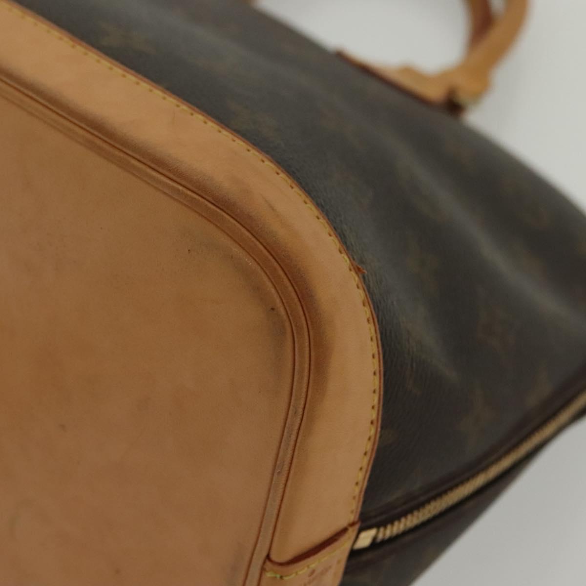 Louis Vuitton Alma, Brown, Canvas, handbag