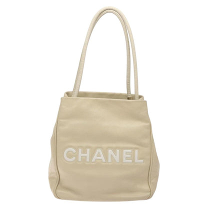 Chanel Camellia, Beige, Leather, tote
