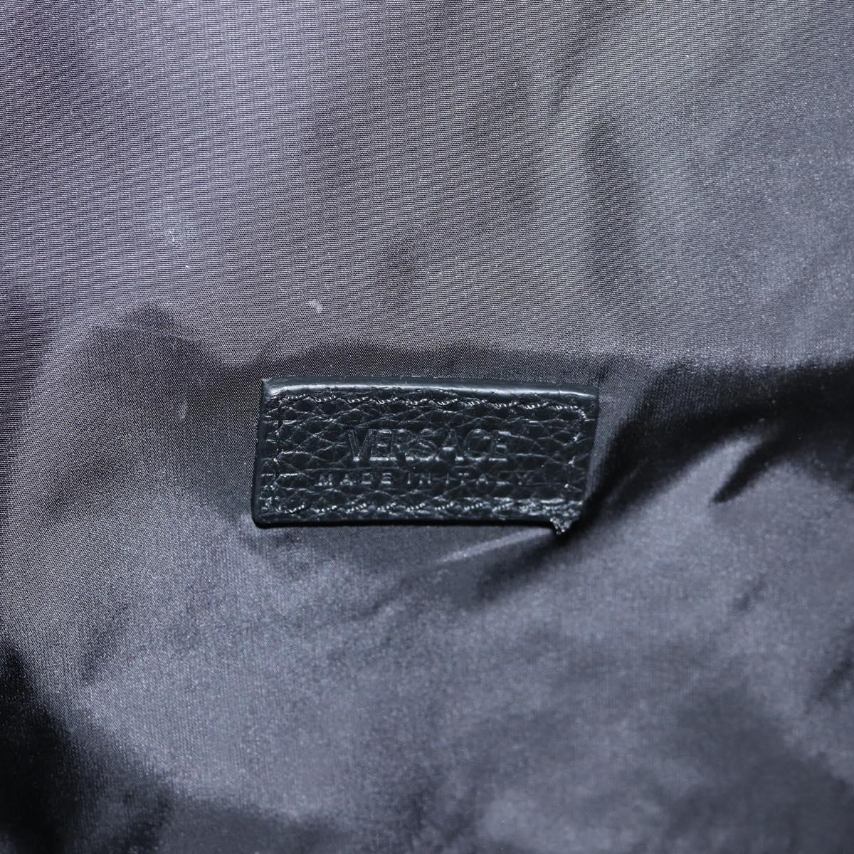 Versace Medusa, Black, Leather, backpack